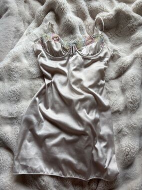 Silky Lace Slip Dress